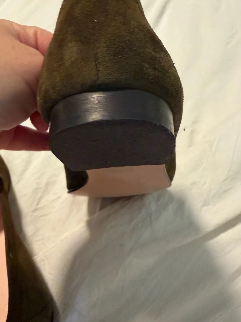 J. Crew Olive Green Suede Smoking Slipper Loafers Women’s Size 8